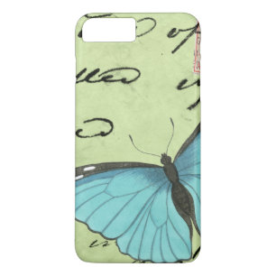Blau-Winged Schmetterling auf aquamariner Case-Mate iPhone Hülle