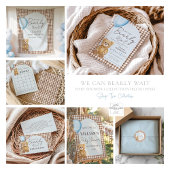 Blau wir frühzeitig abwarten Baby Dusche Einladung