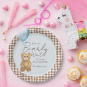 Blau wir frühzeitig abwarten Baby Dusche Pappteller (Party)