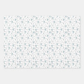 Blau wir können frühzeitig warten Teddy Bear Baby Geschenkpapier Set (Vorderseite 3)