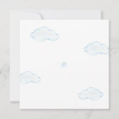 Blau wir können frühzeitig warten Teddy Bear Boy B Einladung (Rückseite)