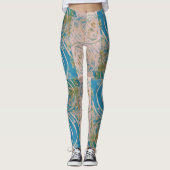 blau wirbelig leggings (Vorderseite)