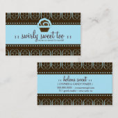 Blau-Wirbler Bonbon des Baby-311 Visitenkarte (Vorne/Hinten)