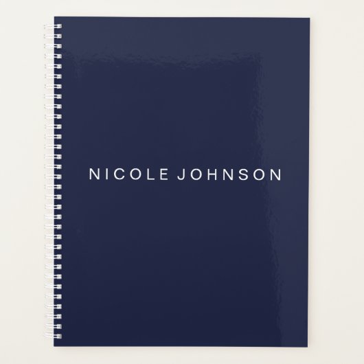 Blau/Wochen/Monatsplaner Planer (Vorderseite)