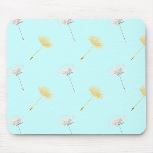 Blau wünscht Blume aus Kronleuchter Mousepad (Vorne)