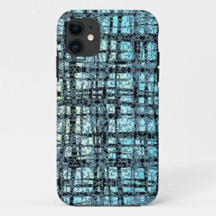 Blau X's und O's Pattern Black Karo Case-Mate iPhone Hülle