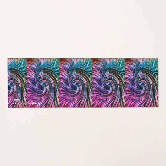 Blau Yogamatte (Rückseite (Horizontal))