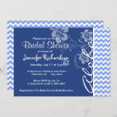 Blau Zickzack; Aloha Einladung (Vorne/Hinten)