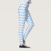 Blau Zickzack Leggings (Rechts)