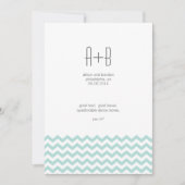 Blau Zickzack? Save The Date (Vorderseite)