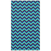 Blau-Zickzack Zickzack-gemustert Tischdecke (Vorderseite)