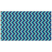 Blau-Zickzack Zickzack-gemustert Tischdecke (Vorderseite (Horizontal))