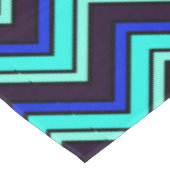 Blau-Zickzack Zickzack-gemustert Tischdecke (Schrägansicht)