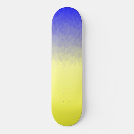 Blau, zum der Ombre Flammen-Skateboard-Plattform Skateboard (Vorderseite)