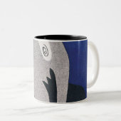 Blau Zweifarbige Tasse (VorderseiteRechts)