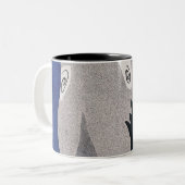 Blau Zweifarbige Tasse (Vorderseite Links)