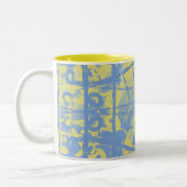 Blau Zweifarbige Tasse (Links)