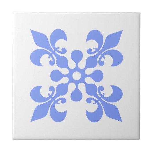 Blauabstrakte Designfliesen Fliese (Vorderseite)