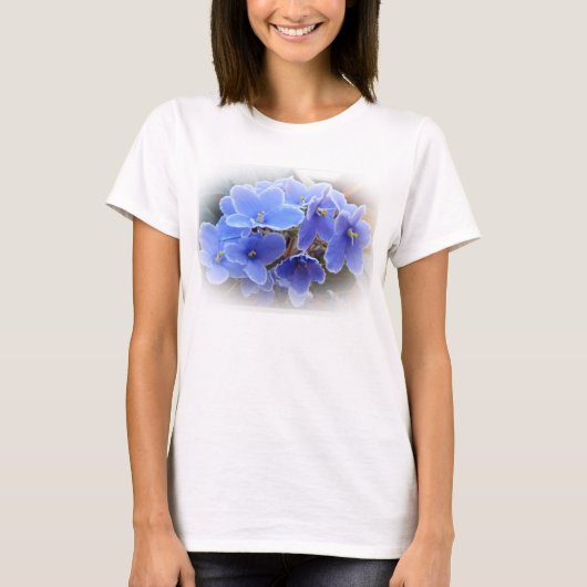 Blauafrikanische Violetten T-Shirt (Vorderseite)
