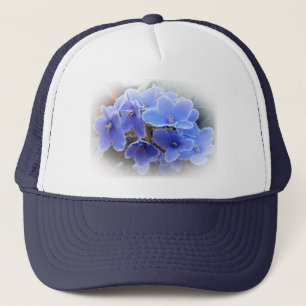 Blauafrikanische Violetten Truckerkappe