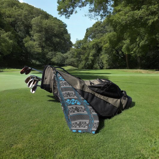 Blauafrikanischer Azteke Golfhandtuch