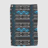 Blauafrikanischer Azteke Golfhandtuch (Vorderseite)