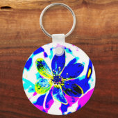 Blauanemon Schlüsselanhänger (Vorderseite)