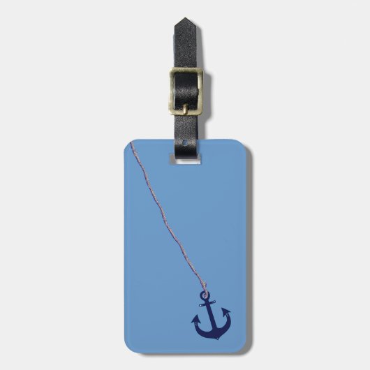 Blauanker Gepäckanhänger (Vorderseite vertikal)