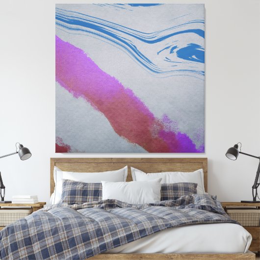 Blauauge Leinwanddruck (Insitu (Schlafzimmer))