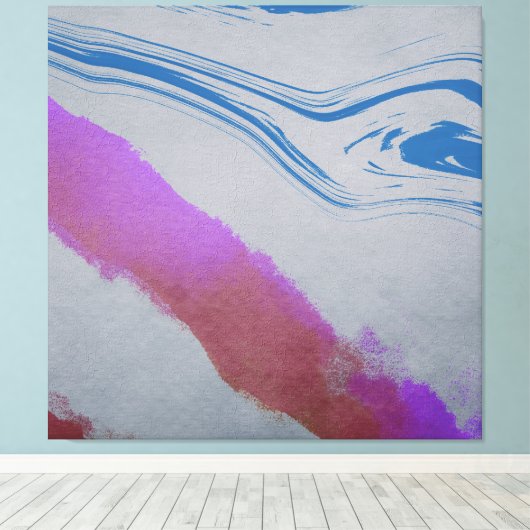 Blauauge Leinwanddruck (Insitu (Holzboden))