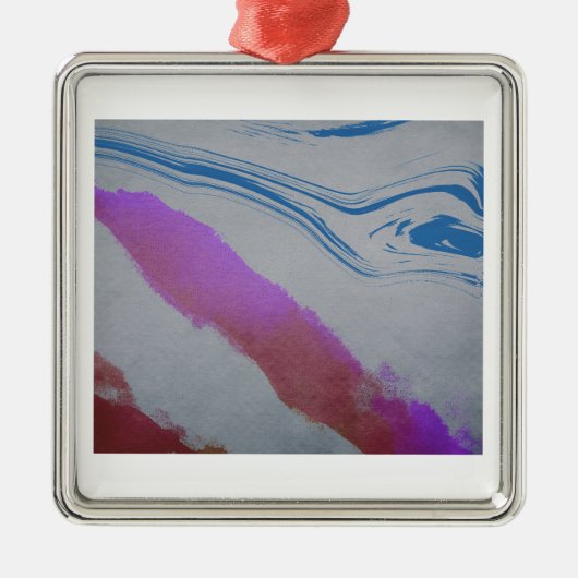 Blauauge Ornament Aus Metall (Vorne)