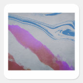 Blauauge Quadratischer Aufkleber (Vorderseite)