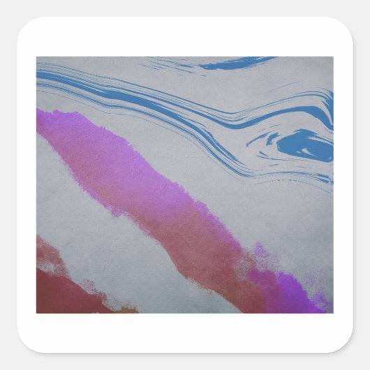 Blauauge Quadratischer Aufkleber (Vorderseite)