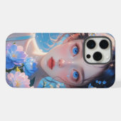 Blauaugen-Anime iPhone Hülle (Rückseite (Horizontal))