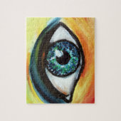 Blauaugenmalerei Puzzle (Vertikal)