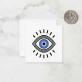 Blauaugenschutzperle Aulet Greek Tradition Mitteilungskarte (Vorderseite/Rückseite Beispiel)