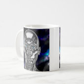 Blauäugige Androiden Kaffeetasse (Vorderseite Links)