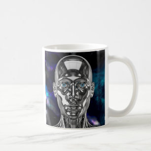 Blauäugige Androiden Kaffeetasse