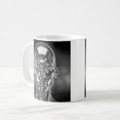 Blauäugiger chromer Android Kaffeetasse (Vorderseite Links)