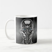 Blauäugiger chromer Android Kaffeetasse (Links)