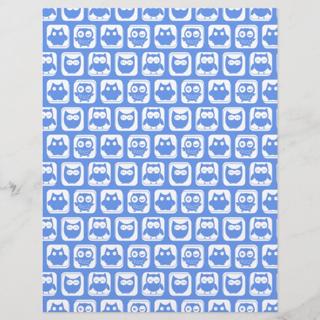 Blauäulenmuster (Vorderseite)