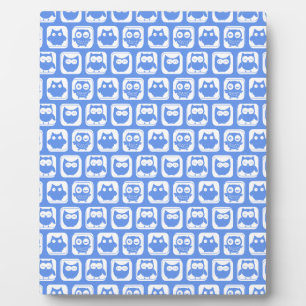 Blauäulenmuster Fotoplatte