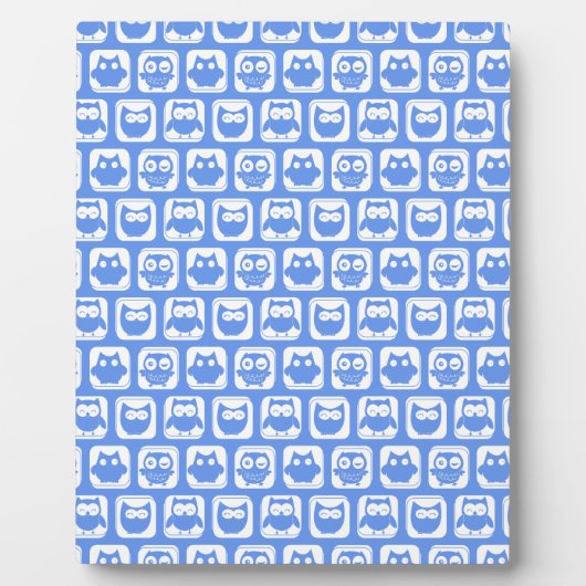 Blauäulenmuster Fotoplatte (Vorderseite)