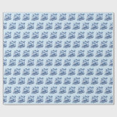 Blaubahnpapier Geschenkpapier (Flach)