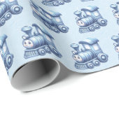 Blaubahnpapier Geschenkpapier (Rolleneckpunkt)