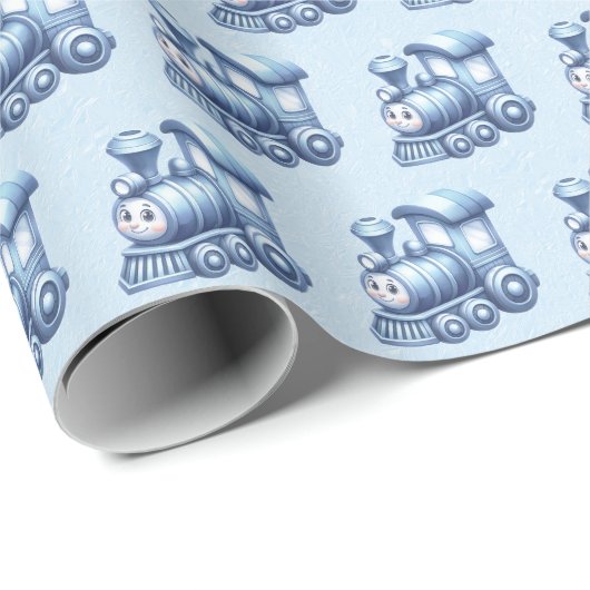 Blaubahnpapier Geschenkpapier (Rolleneckpunkt)