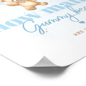 Blauballons Wie viele Gummibären im Glas Poster (Ecke)