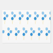Blauballonverpackungspapier Geschenkpapier Set (Vorderseite 2)