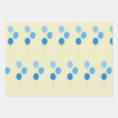 Blauballonverpackungspapier Geschenkpapier Set (Vorderseite)