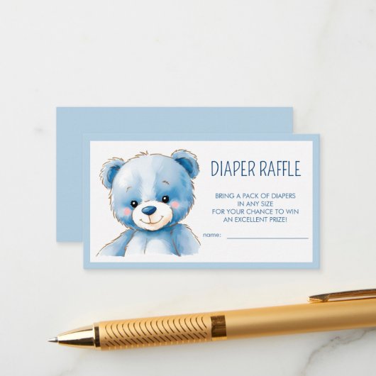 Blaubär Begleitkarte (Vorderseite/Rückseite Beispiel)